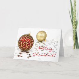 Helgdag-kort för julnollaig helgkort