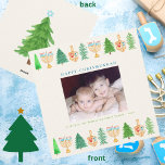 Helgdag-kort för jultomten Hanukah Chrismukah Squa Julkort<br><div class="desc">Lycklig Chrismukah-julkort för Hanukkah-Helgdag! Julgranar,  Menorahs och Dreidels lägger till det här Helgdag för Personlig fyrkantiga . Den här helgdag med kvadratiska eleganter har en mängd olika vattenfärger i gräs träd,  menorahs och drömmar som omger fotot. Glad helg hälsning kan anpassa sig med din bild och information.</div>