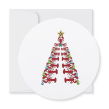 Helgdag-kort för Lobster träd jul