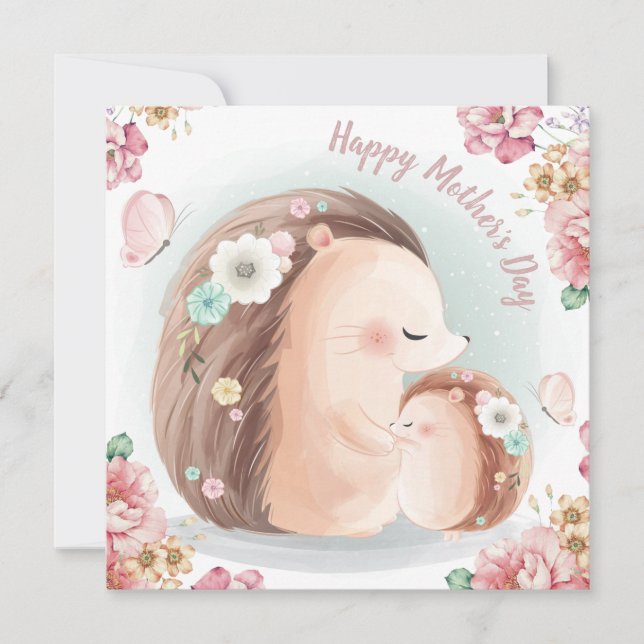 Helgdag-kort för lycklig Mors dag Julkort (Framsida)