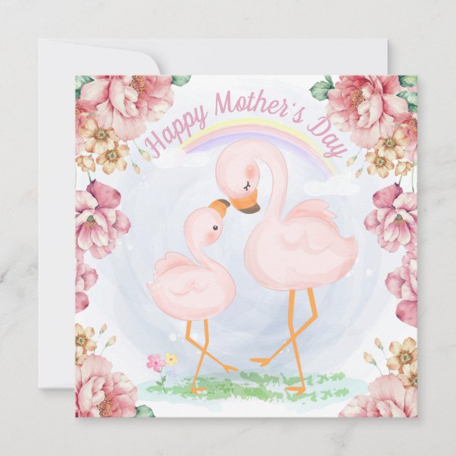 Helgdag-kort för lycklig Mors dag Julkort (Framsida)