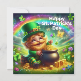 Helgdag-kort för Lycklig St patrick's day Julkort