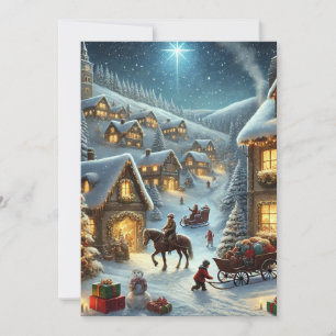 Helgdag-kort för magiskt julbyte julkort