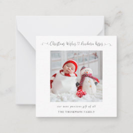 Helgdag-kort för nyfödda fotopatrar anteckningskort