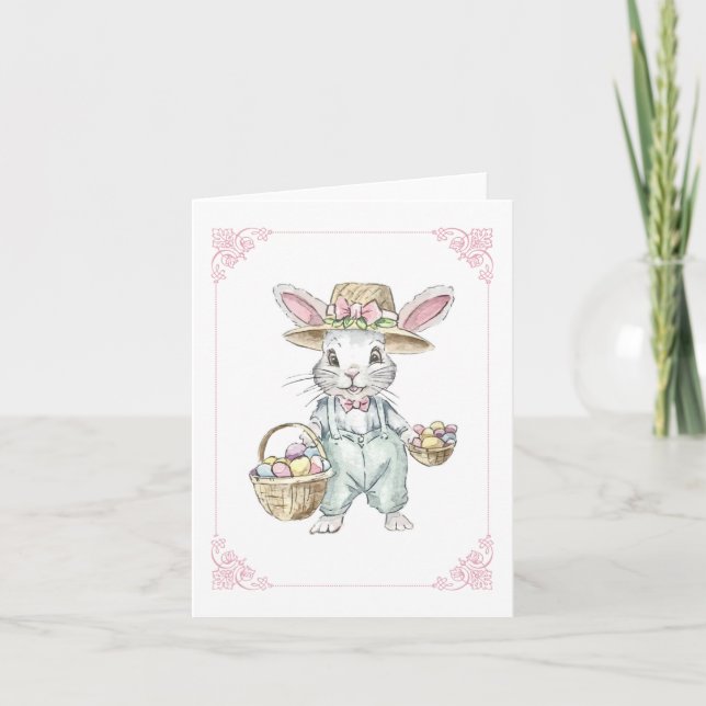 Helgdag-kort för påskhare helgkort (Framsida)