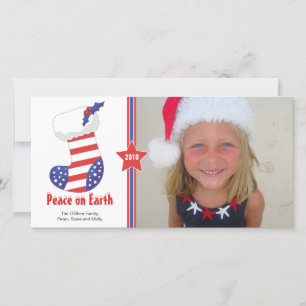 Helgdag-kort för patriotisk julklapp julkort