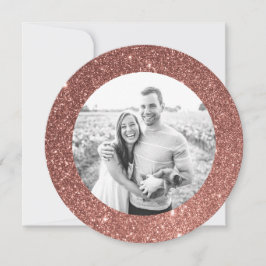 Helgdag-kort för Ro Guld Glitter Ram Julkort