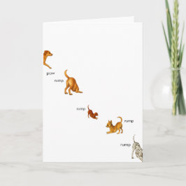 helgdag-kort för rumprumpa i tass kort