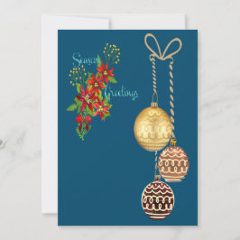 Helgdag-kort för säsong Hälsning Julkort