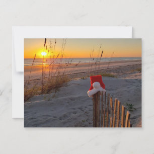 Helgdag-kort för strandscen Amelia Island Vykort