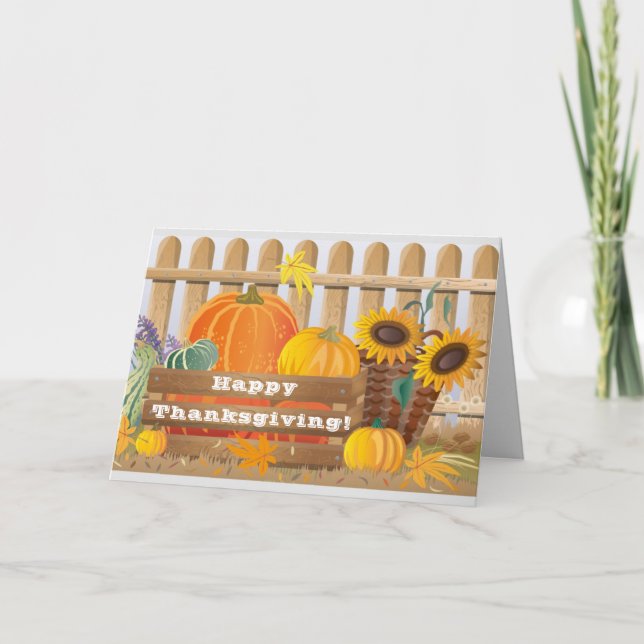 Helgdag-kort för thanksgiving Day Hälsning Helgkort (Framsida)