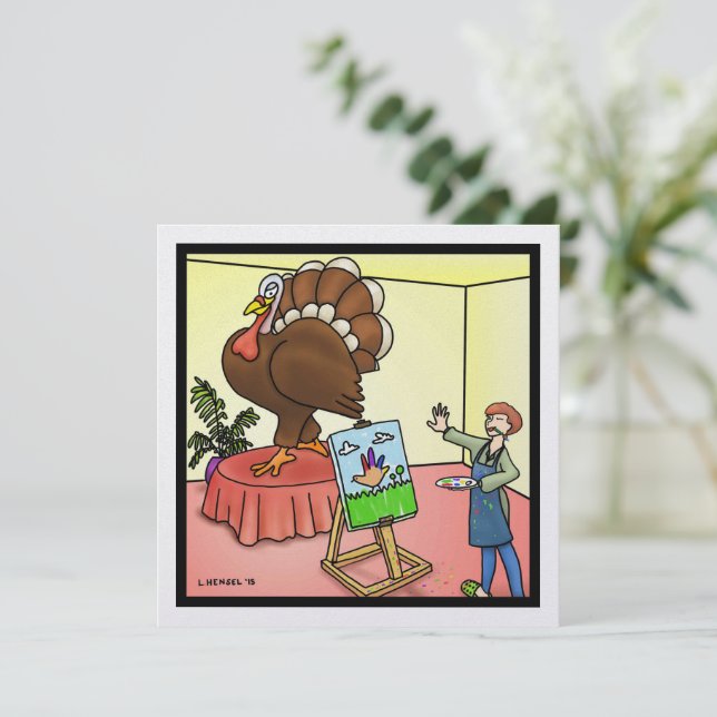 Helgdag-kort för thanksgiving inbjudningar (Stående Fram)