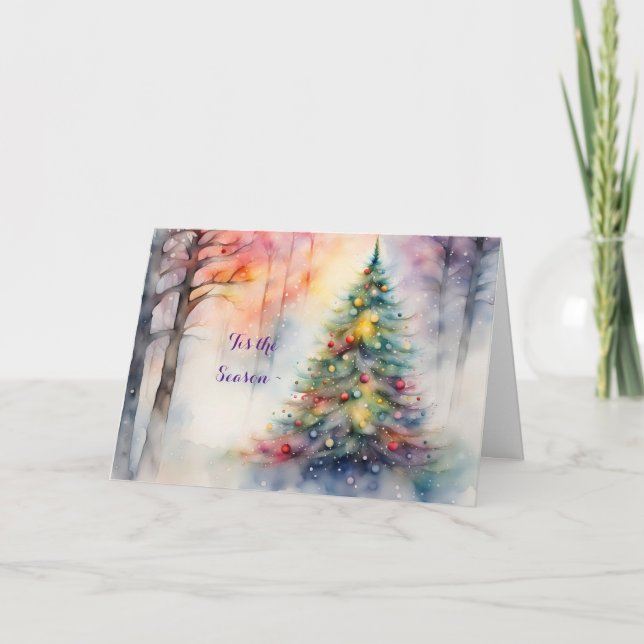 HELGDAG-KORT FÖR VÄNNER/FAMILJ LÅNGT BORT TACK KORT (Framsida)