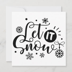Helgdag-kort: Låt det snöa