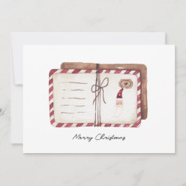 Helgdag-kortets vattenfärg brev julkort