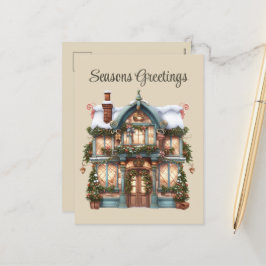 Helgdag läggs till som slutmål för julfärgsbutik helg vykort