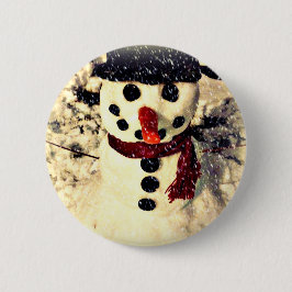 Helgdag Låt det snöa Adsible Snögubbe Knapp