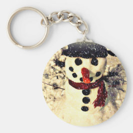 Helgdag Låt det snöa Adsible Snögubbe Nyckelring