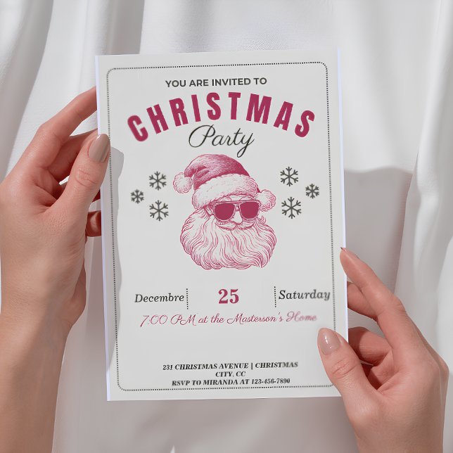 Helgdag Laughs, den vackra juljulinbjudan Inbjudningar (Skapare uppladdad)