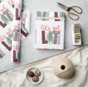 Helgdag Let's Get Lit Roligt Festive jul Gift Presentpapper