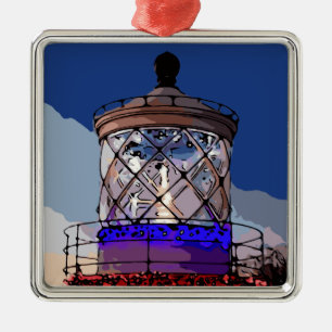 HELGDAG LIGHTHOUSE JULGRANSPRYDNAD METALL