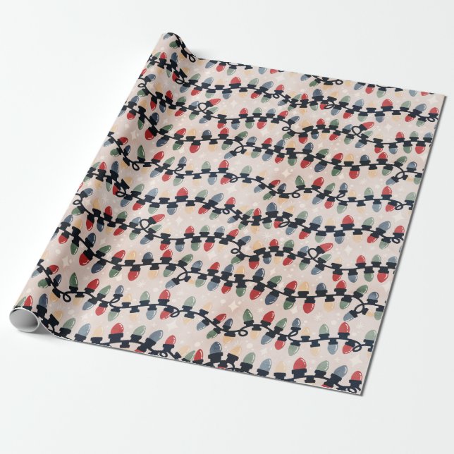 Helgdag Ljus - figursättningsPapper Presentpapper (Utrullad)