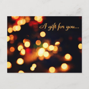Helgdag Ljus Gift-certifikat Vykort