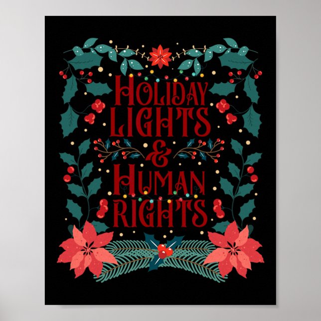 Helgdag Ljus och mänskliga Höger Poster (Framsidan)
