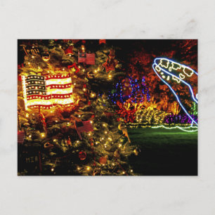 Helgdag Ljus - Shore Acres State Park, Oregon Helg Vykort