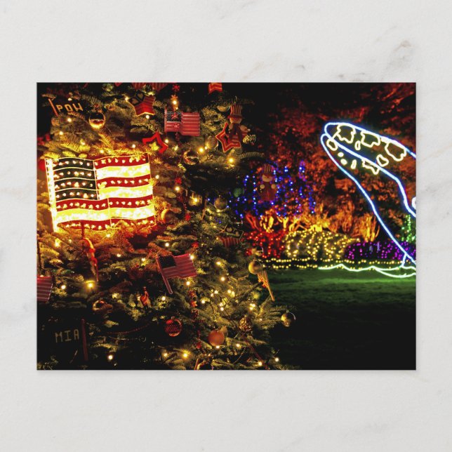 Helgdag Ljus - Shore Acres State Park, Oregon Helg Vykort (Framsida)