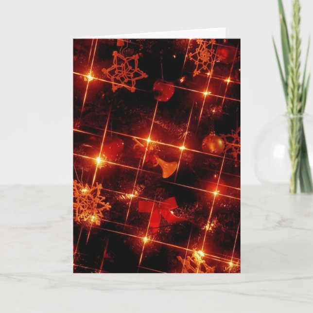 Helgdag Ljus Twinkle Helgkort (Framsida)