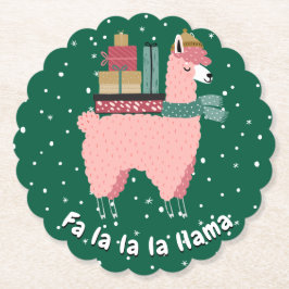 Helgdag Llama Underlägg - Fa la la la llama Papper