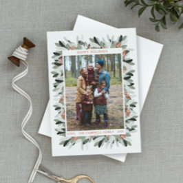 Helgdag Löv för julfotoport Helg Vykort