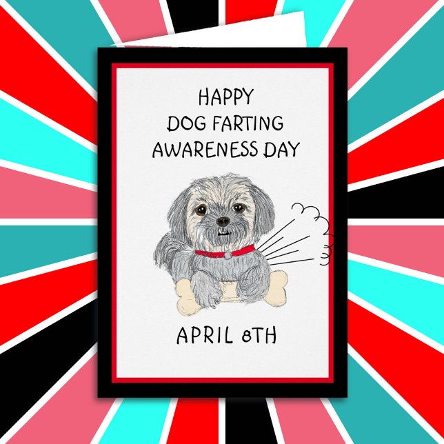 Helgdag lycklig Hund Farage Awareness Hälsningskort (Skapare uppladdad)