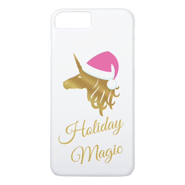Helgdag Magic Guld Unicorn Case-Mate iPhone Skal (Baksida)
