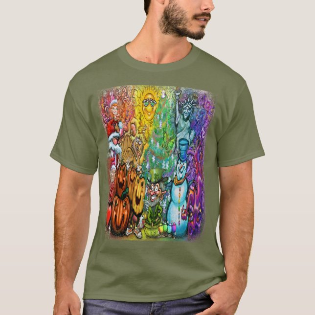 Helgdag Magic T Shirt (Framsida)