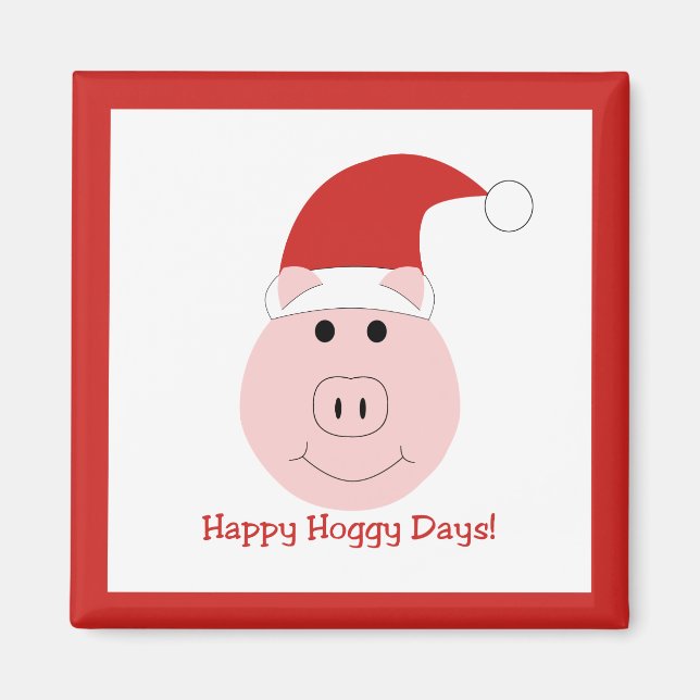 Helgdag-magnet lycklig Hoggy Days Magnet (Framsidan)