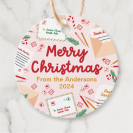 Helgdag Mail & Brev till Santa - God jul Gåvor Etiketter