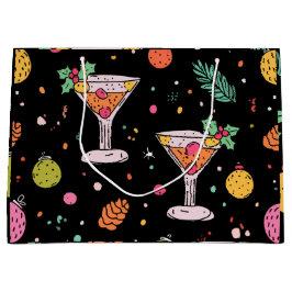 Helgdag Martinis Retro med Bright Abstract Design