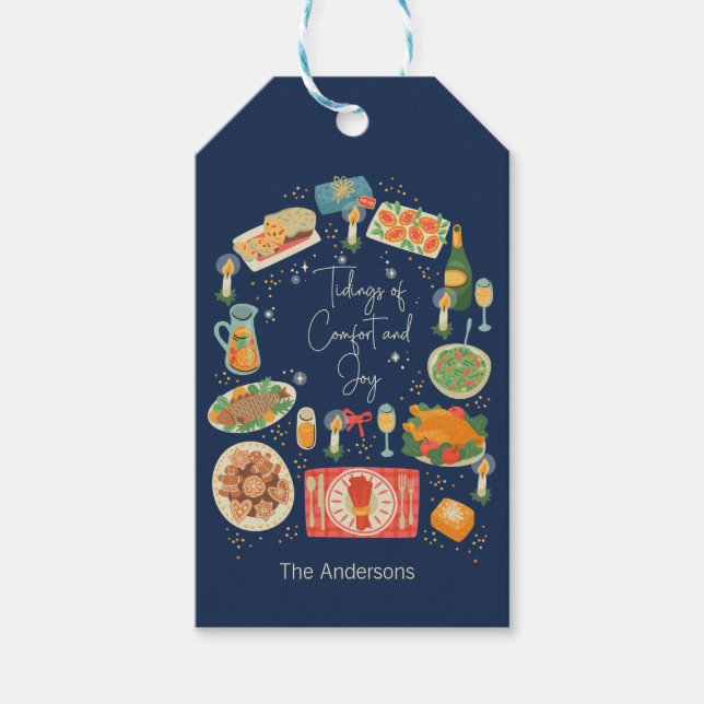 Helgdag Meal Tidings of Comfort & Joy Helgdag Presentetikett (Framsidan)