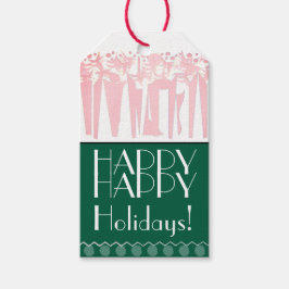 HELGDAG MED ART DECO PRESENTETIKETT