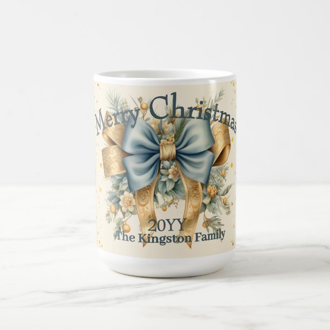 Helgdag med Bow God jul Helgdag Kaffemugg (Center)