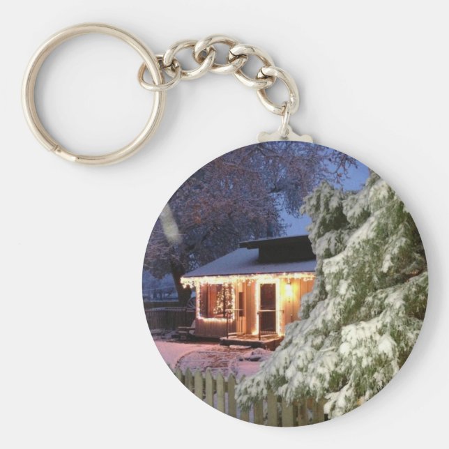 Helgdag med hög Sierra Nyckelring (Framsidan)