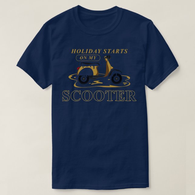 Helgdag med Scooter T Shirt (Design framsida)