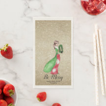 Helgdag middag Papper Guest Towels