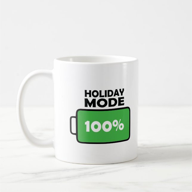 Helgdag Mode 100% kaffe Älskare Mugg Gift Manar Kv (Vänster)
