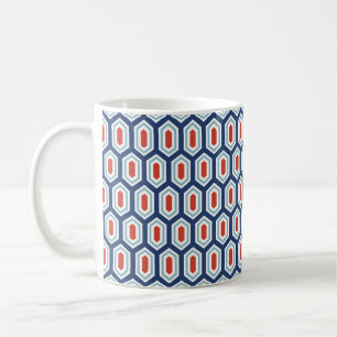 Helgdag Modern Geometric Mönster Coffee Mugg