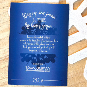 Helgdag Modern Gradient Blue Snowflake Business Inbjudningar
