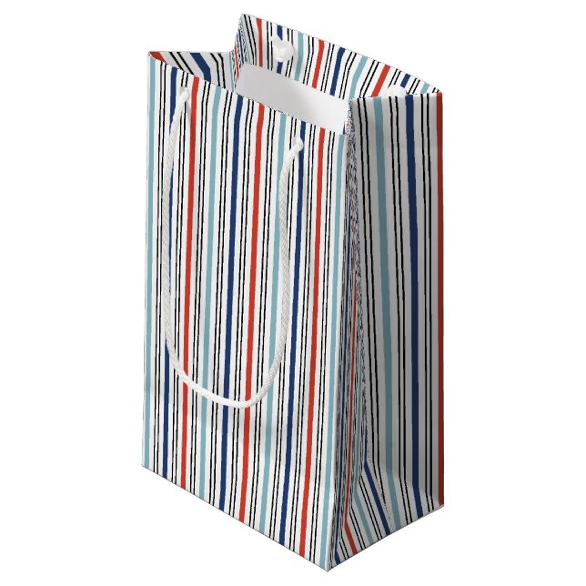 Helgdag Modern Rand Gift Bag (Framsidan Vinklad)