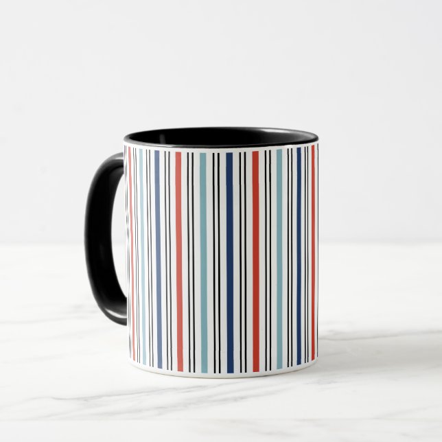Helgdag Modern Rand-kaffe Mugg (Framsida vänster)